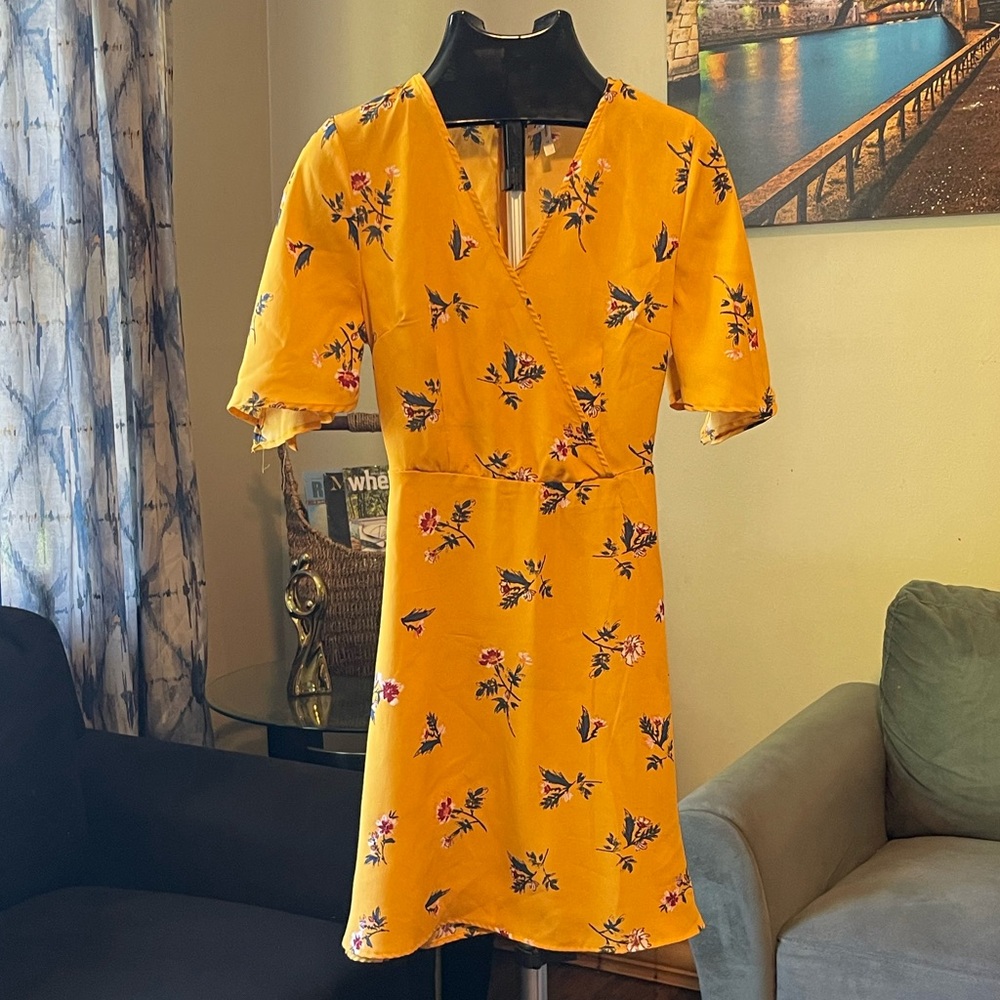 Yellow floral Dress